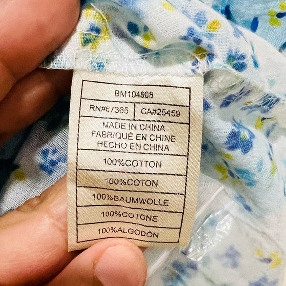 NWT BB Dakota Blueberry Tie-Dye Puffed Sleeve Top in Women’s Size XS - Picture 9 of 12